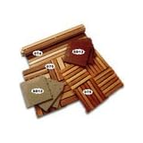 Sauna Accessories - rolladeck wood mat in redwood (4'x3') ACCES-FIN-074-4X3R