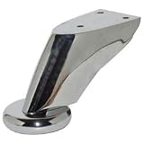 2-1/2 Angled Furniture Leg - Chrome Polished