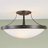 Murray Feiss Oil Rubbed Bronze Boulevard Close to Ceiling Light