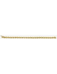 14k Diamond Cut Bracelet 7"