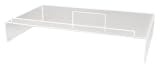 Kantek Acrylic Monitor Stand with Keyboard Storage, Holds up to 50 Pounds, 24 x 12.5 x 4 Inches, Clear (AMS300)
