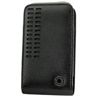 T-Mobile G1 Android Google Phone Black Leather Italian Bergamo Case - Retail Packaging