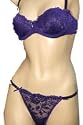Mopas Sexy Lace Multifunctional Bra and Thong panty set
