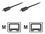 MANHATTAN FireWire Anschlusskabel 4-Pol. Stecker auf 4-Pol. Stecker Entspricht und uebertrifft die IEEE 1394 Spezifikation