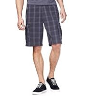 North Coast Pure Cotton Overdye Checked Shorts