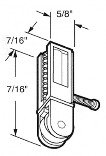 Prime Line Products Screen Door Roller Assy Bot B544