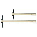 CHAAE24 - Wood T-Square, 24 Long, Clear/Natural/Black