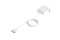 iBUFFALO iPod・iPhone充電器[iPhone4S動作確認済]Dockケーブル付平型 ホワイト BSIPA03WH