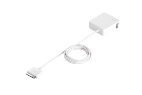 BUFFALO iPod・iPhone充電器 Dockケーブル付 平型 ホワイト BSIPA03WH