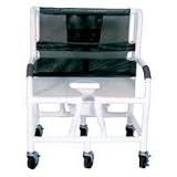 Graham Field Lumex PVC Shower Chair/Commode, Heavy Duty 30 Internal Width with Footrest, CeilBl