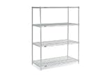 Nexel Stainless Steel Wire Shelving 48W X 24D X 63H