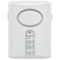 New Ge 45117 Wireless Alarm W/ Programmable Keypad 4-Digit Keypad Code Activates and Deactivates Alarm