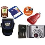 Canon PowerShot A570IS 7.1MP Digital Camera with 4x Optical Image Stabilized Zoom + 2GB Secure Digital Card + Travel Kit