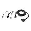 Belkin F1D9401-12 Enterprise 12' Dual Port USB KVM Cable