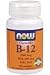 folic acid - Vitamins B-12 5000 mcg + Folic 60 Tabs - NOW FOODS