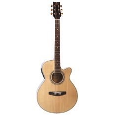 JB Player Acoustic Electric Guitar   Red Sunburst