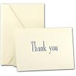 Engraved Navy Thank You Notes