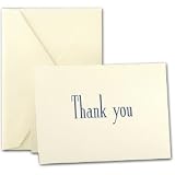 Engraved Navy Thank You Notes