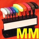 10 pc T-HANDLE HEX Allen Key Wrench MM METRIC Sizes 2-10 mm by Anytime Tools
