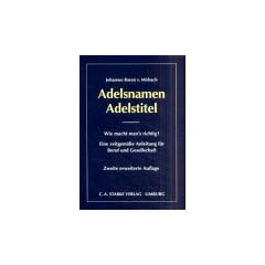 Adelsnamen, Adelstitel