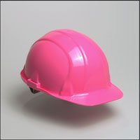 Tools: Hi Viz pink hard hat 4 pt slide adjust