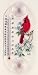 Kitchen & Housewares : Aspects Cardinal Dogwood Window Thermometer