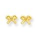 14k Bows Screwback Earrings