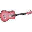 Dean Playmate Mini Acoustic Guitar, Pinkburst with Gig Bag, 3/4-Size