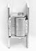 Antech 2168.100 Aluminum bolt on hinge
