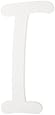 Darice 9188-I White Wood Letters, I, 9-Inch