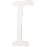 Darice 9188-I White Wood Letters, I, 9-Inch