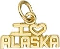I Love Alaska Charm by Rembrandt Charms