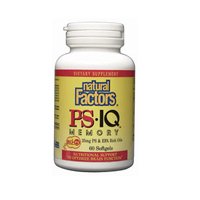 Natural Factors PS IQ Memory, 25mg Softgels, 60-Count