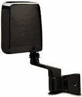 87-95 JEEP WRANGLER MIRROR RH (PASSENGER SIDE) SUV, Black, Bolts on door, Half-door Type (1987 87 1988 88 1989 89 1990 90 1991 91 1992 92 1993 93 1994 94 1995 95) JP12R 55027208