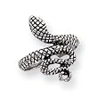 Sterling Silver Antiqued Snake Toe Ring