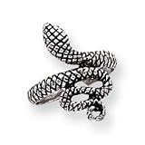 Sterling Silver Antiqued Snake Toe Ring
