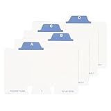 Rolodex Preprinted A-Z Guides, 3in. x 5in., Pack Of 24