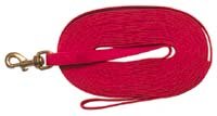 Cotton Web Leash, Red,15'