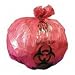 Biohazard Can Liners, 3 Gallon, 1.25 mil, 60/BX, Red