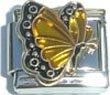 Clearly Charming November Topaz Color Butterfly Birthstone Insect Animal Italian Charm