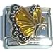 Clearly Charming November Topaz Color Butterfly Birthstone Insect Animal Italian Charm