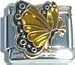 Clearly Charming November Topaz Color Butterfly Birthstone Insect Animal Italian Charm
