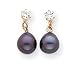 Sardelli - 14k Cubic Zirconia & Black Cultured Pearl Dangle Earrings