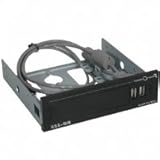 Cables To Go - 27036 - USB 2.0 Front-Bay Hub 2-Port Black