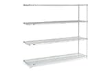 Nexel Stainless Steel Wire Shelving Add-On 72W X 18D X 63H