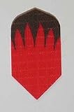 4 sets Red Flames Slim flights - Cloth, Fabric, Ripstop