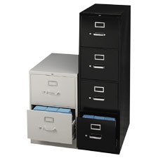 530 Series 25 Deep Full-Suspension File, Four-Drawer, Legal, Black