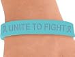Ovarian Cancer Awareness "Unite to Fight" Wristband Adult Size