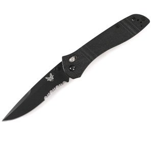 Benchmade McHenry and Williams Design Axis ComboEdge Clip-Point with BK1 Coating On Sale