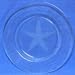 Individually Hand Etched Starfish Glass Dinner Plate 9.5"D Set / 2